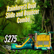 Rainforest Dual Slide and Bouncer Combo