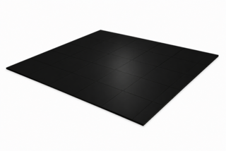 12 x 12 Black Slate Dance Floor