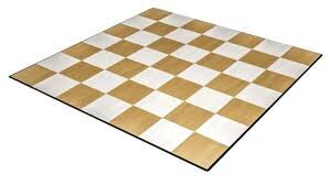 24 x 24 Oak and White Checkered Dance Floor