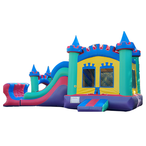 Castle Bounce House and Slide Combo Dry
