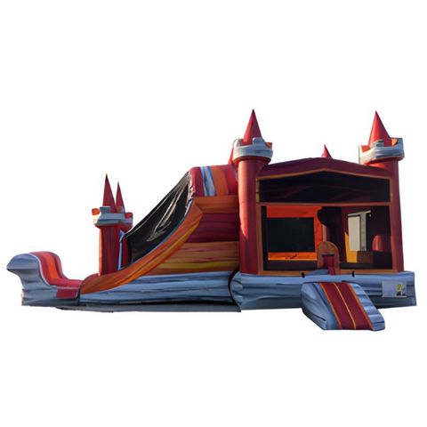 Fire and Ice Castle Bounce House and Slide Combo