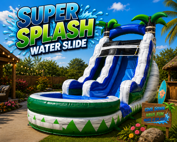 16 FT Super Splash Water Slide 