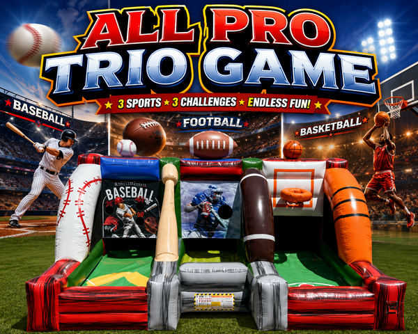 All Pro Trio Game Baseball, Football, Basketball