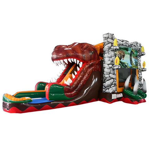 T-Rex Bounce House and Slide Combo