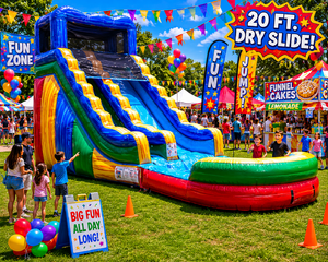 20 FT. Splash Dry Slide