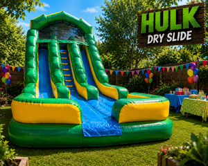 20FT Double Lane Hulk Dry Slide