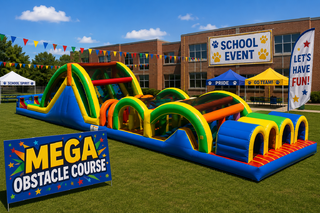 3 Lane Mega Obstacle Course