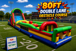 80ft Double Lane Obstacle Course