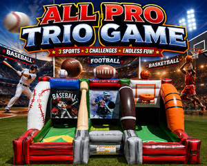 All Pro Trio Game Baseball, Football, Basketball
