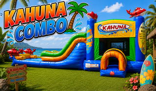 Big Kahuna Double Lane Combo Water Slide