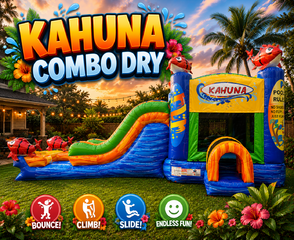 Big Kahuna Bounce House and Dual Slide Combo