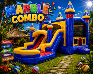 Marble Combo with double lane slide