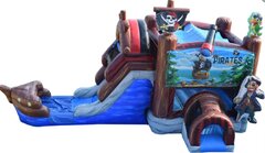 Pirate Ship Bounce House Water Slide