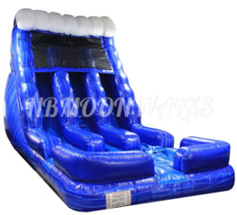 20 FT Double Lane Ocean Wave Dry Slide