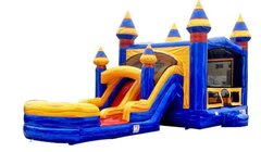 Marble Bounce House Combo Water Slide