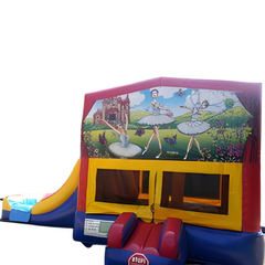 Ballerina Bounce House and Slide Combo