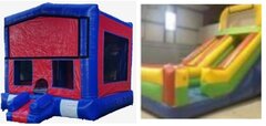 Dry Package: 18ft Slide and 15x15 Modular Bounce House