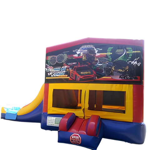 Race Car Bounce House and Slide Combo