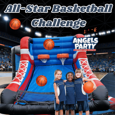 two person inflatable basketball game