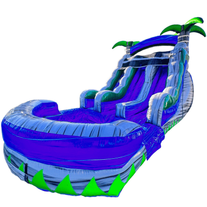 Double Lane Blue Crush Water Slide