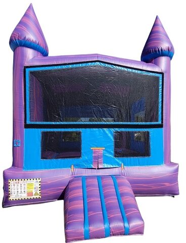 Cotton Candy Marble Bounce House