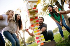 Giant Jenga Color Block Stacking Game