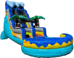 Giant Tropical Wave 20 Foot Water Slide