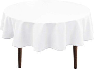 Table cover white for round table