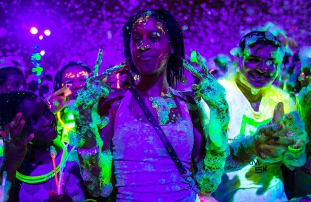 2- Hour Blacklight Glow Foam Party