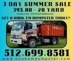 20 Yard Dumpster 3 Day Special 