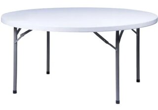 Round plastic table 60''