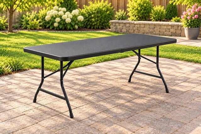 Black Folding Tables (6 foot)