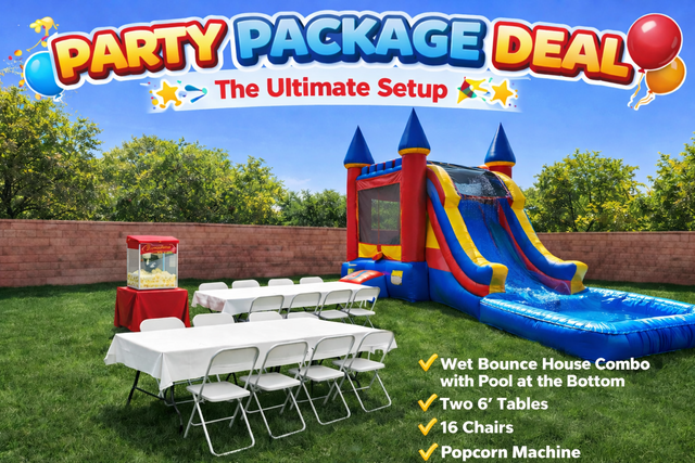 Wet Bounce House Combo Package