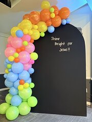 Single Board Balloon Backdrop