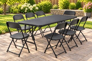 Black Table and Chairs Package