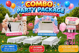 Elegant White Bounce House Package
