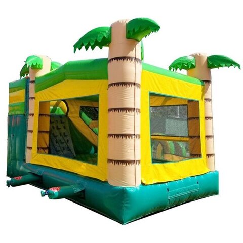 Unicorn in the Jungle Bounce House with Slide