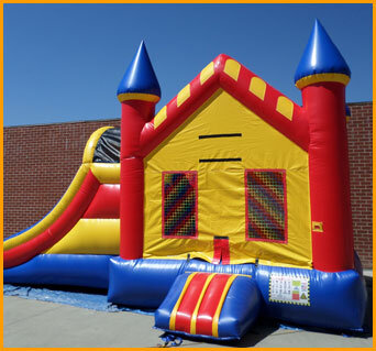 A-frame Water Bounce House with pool (8 Ft. seated height)