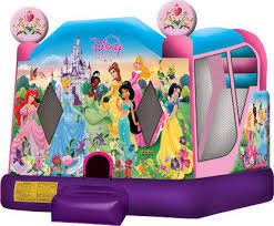 Disney Princess Water Bounce House with Enclosed Slide  