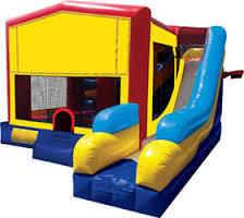 Combo 7 Bounce House with Obstacles and slide (Banner optional)