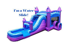 Royal Castle Bounce House with water Slide 