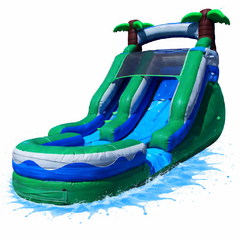 15 Ft Tropical Water Slide 9 Ft Seated height