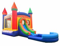 4 -1 Varicolored Combo with water slide and pool (younger children) 4 -1 Varicolored Combo with water slide and pool (younger children)