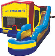 Combo 7 Bounce House with Obstacles and slide (Banner optional)