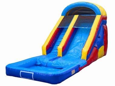 16'  Water Slide with pool (11 ft seated slide)