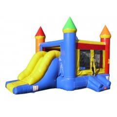 Castle Bounce House with wide  Slide (Medium-size)