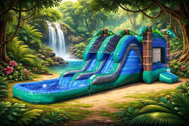 Bahama Bounce House Slide Combo