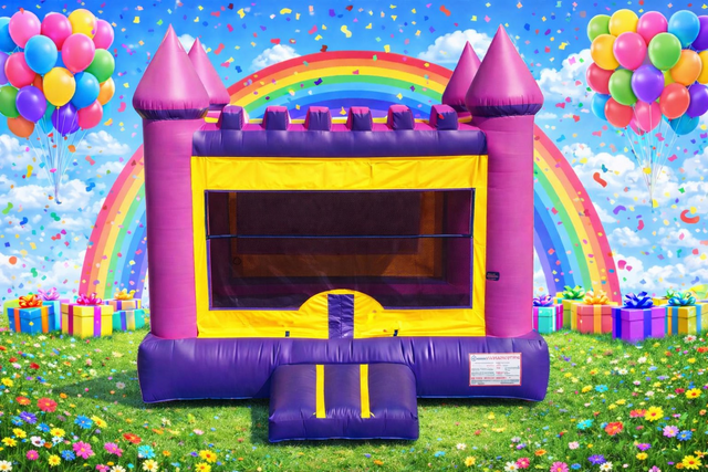 Pink Castle Bounce House