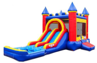 Dual Slide Castle Bounce House Combo (Wet or Dry)