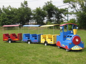 trackless train Houston Texas